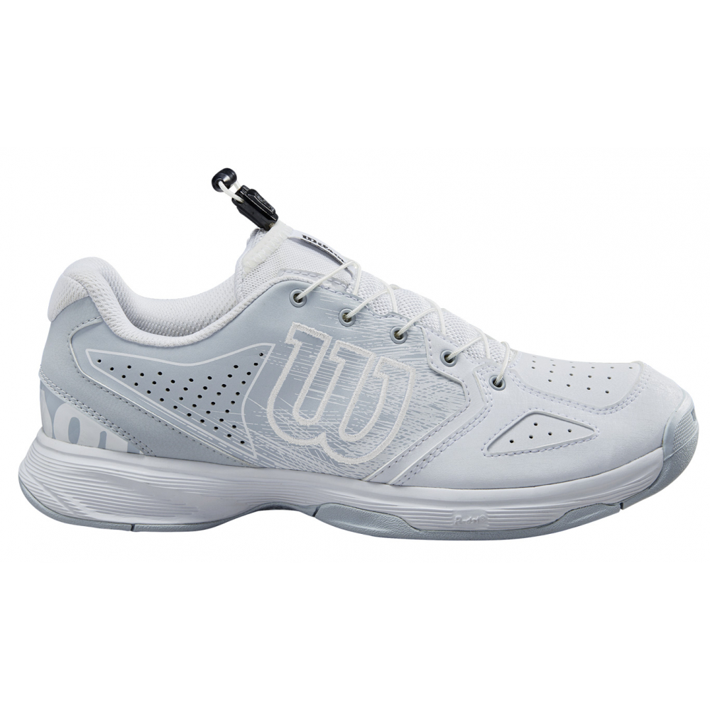 Wilson Junior Kaos QL Tennis Shoes (White/Pearl Blue/Black)