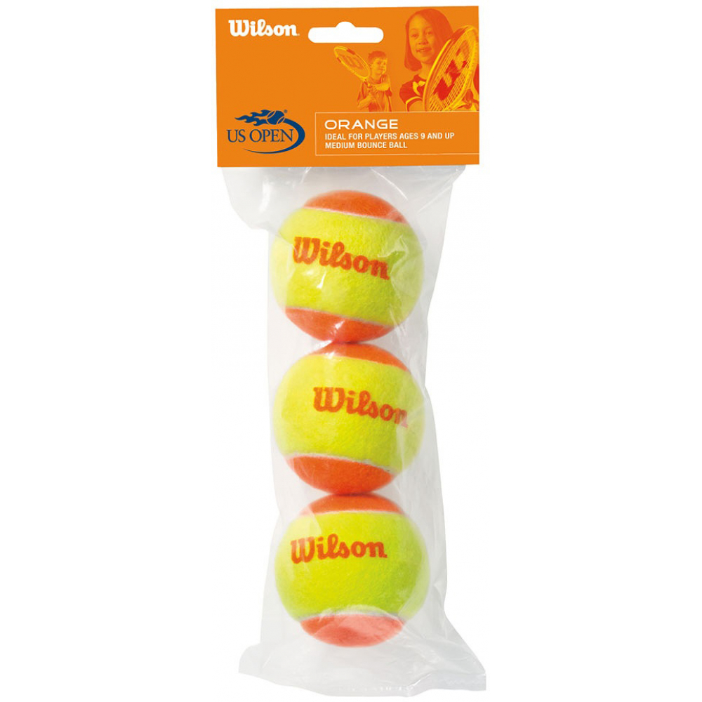 Wilson US Open Orange Tennis Balls (3 Pack)