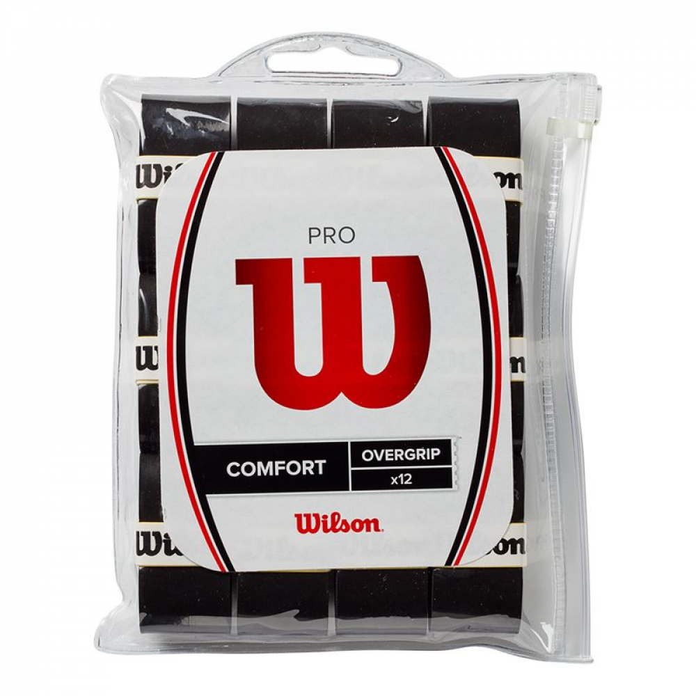 Wilson Pro Overgrip 12 Pack (Black)