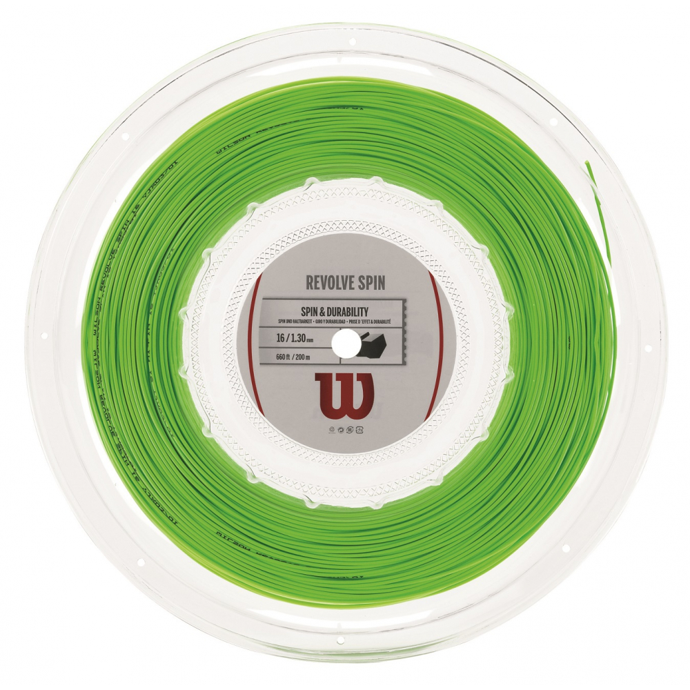 Wilson Revolve Spin 16g Tennis String Green (Reel)