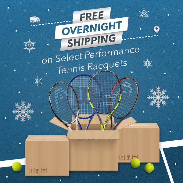Free Overnight Shipping on Performance Tennis Gear