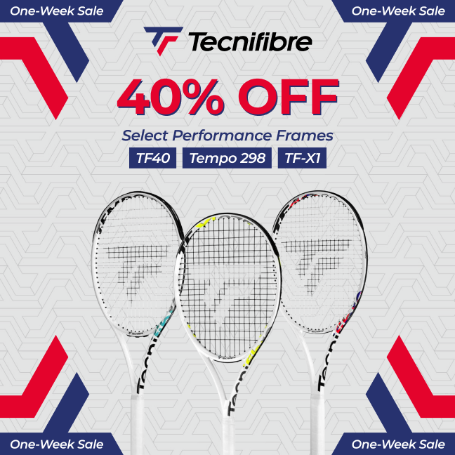 Tecnifibre Brand Sale - 25% Tecnifibre Tennis & Padel Gear! *excludes tennis balls