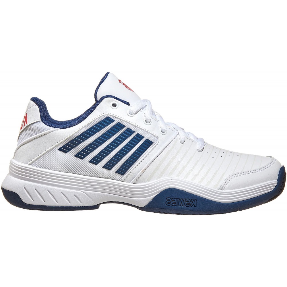 05443-136 K-Swiss Men's Court Express Tennis Shoes (White/Blue Opal/Lollipop)