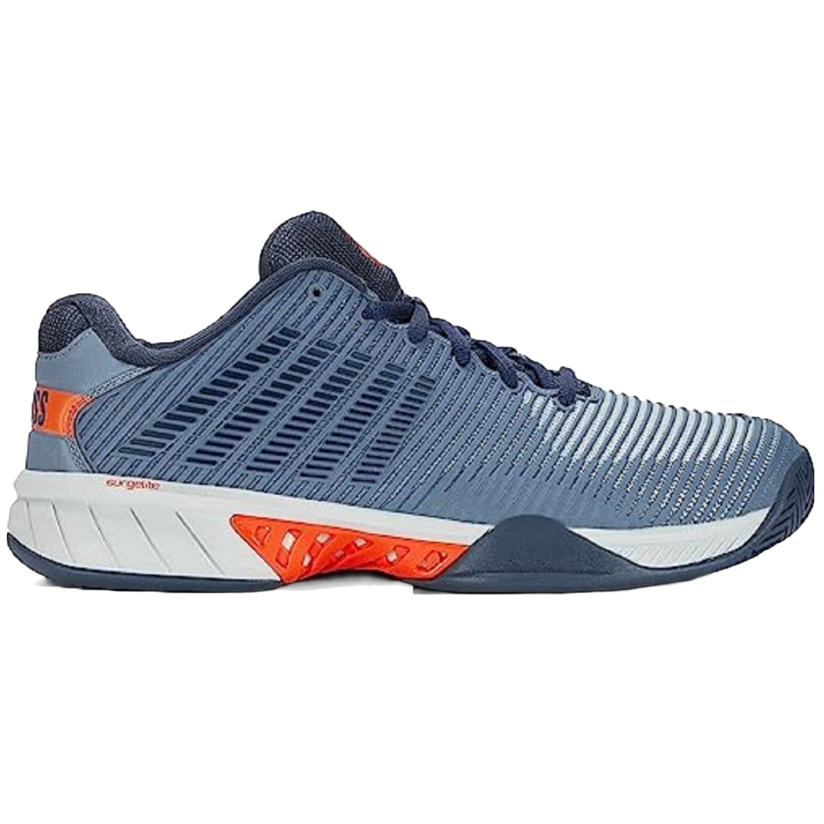 06614-497 K-Swiss Men's Hypercourt Express 2 HB Tennis Shoes (Windward Blue/Orion Blue/Scarlet Ibis)