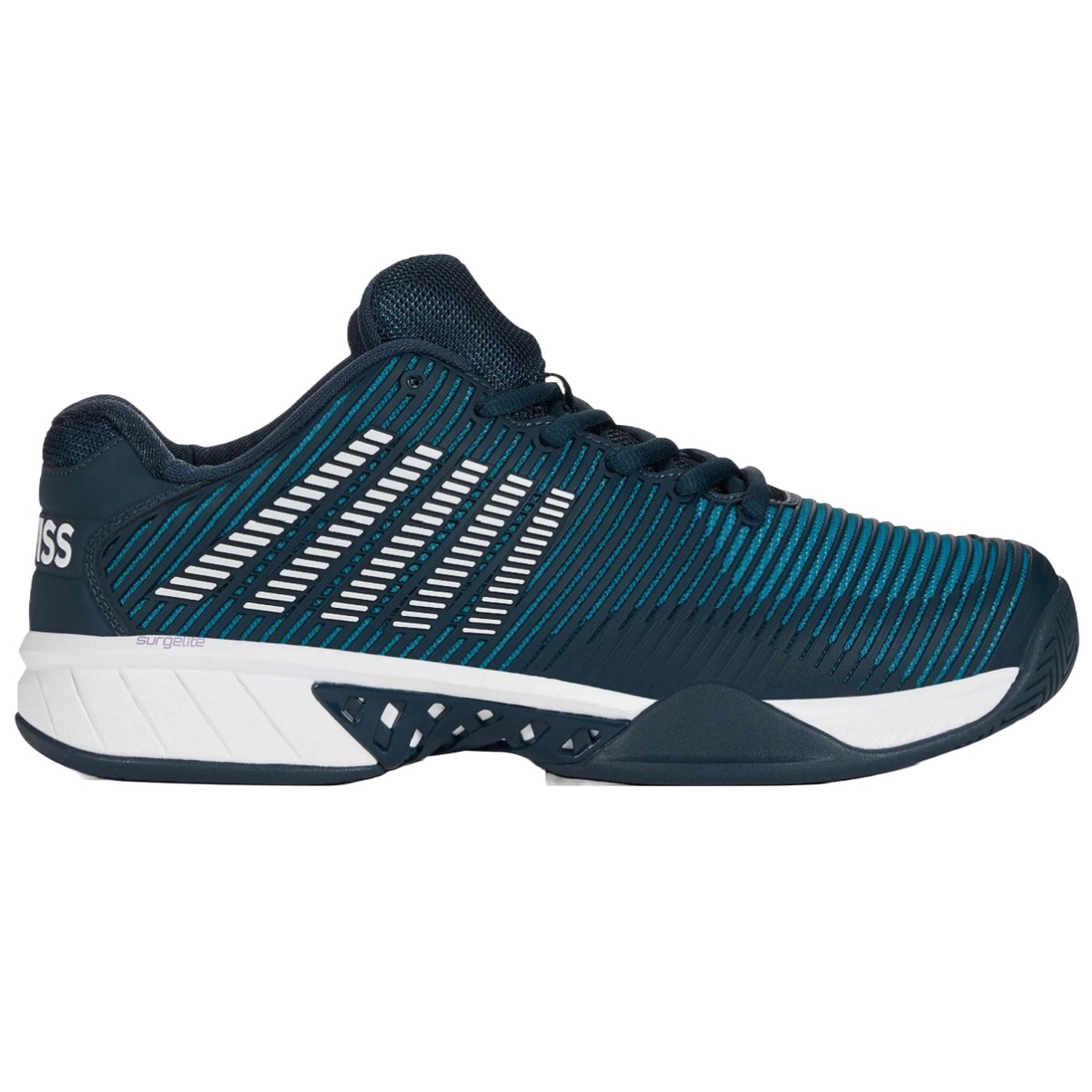 06806-434 K-Swiss Men's Hypercourt Express 2 Tennis Shoes (Reflecting Pond/Biscay Bay/White) - Right