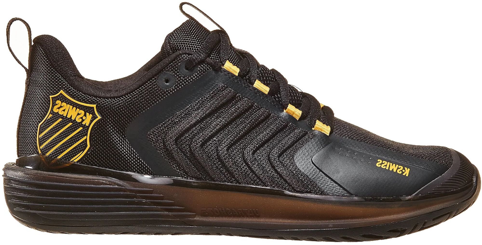 06988-071 K-Swiss Men's Ultrashot 3 Tennis Shoes (Moonless Night/Amber Yellow)
