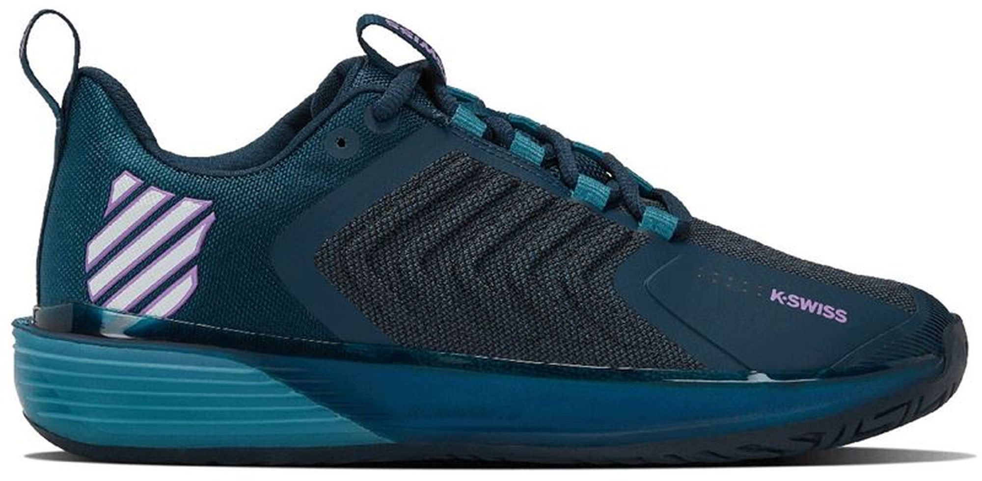 06988-453 K-Swiss Men's Ultrashot 3 Tennis Shoes (Reflecting Pond/Colonial Blue/Amethyst Orchid)