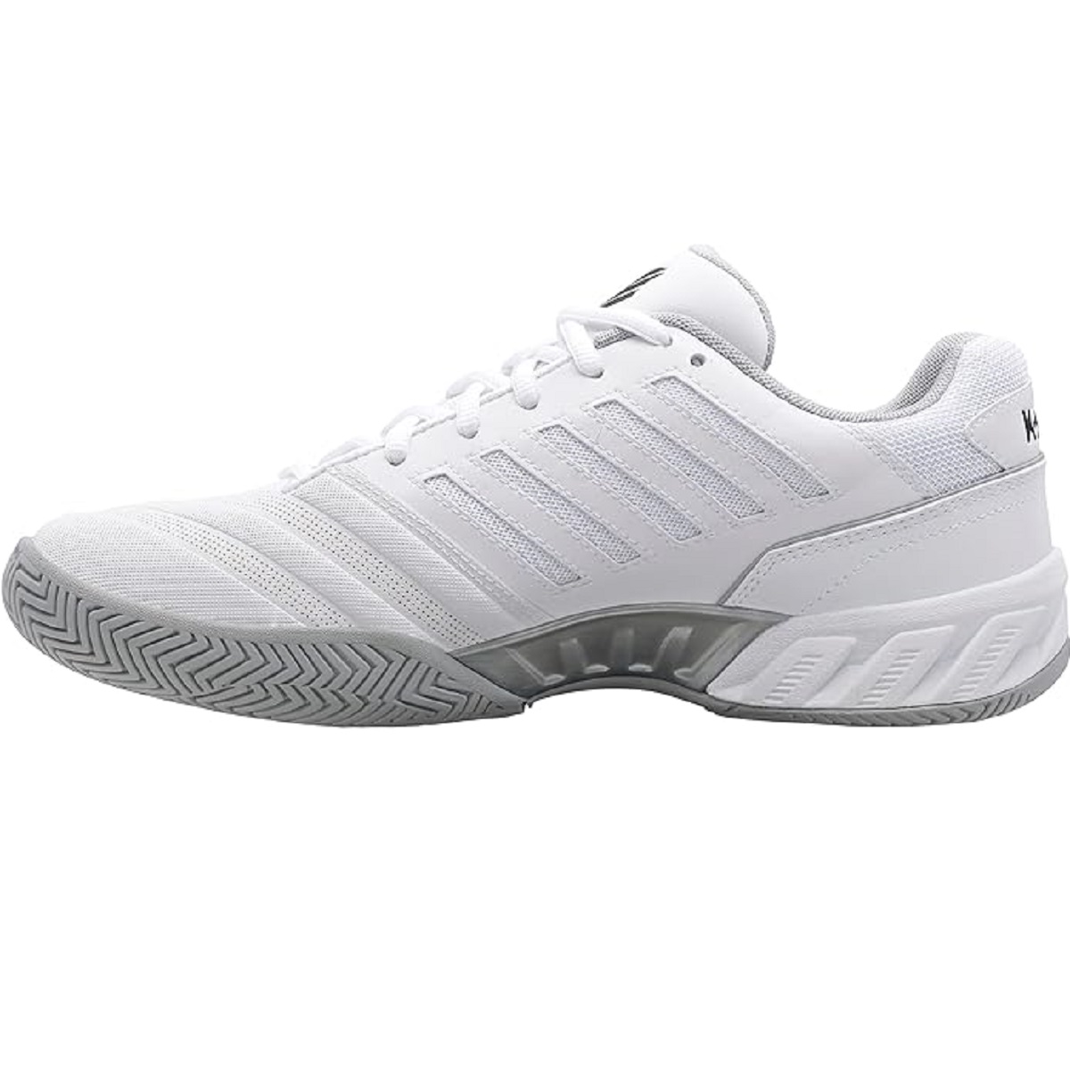 K-Swiss Men's Bigshot Light 4 Tennis Shoes (White/High-Rise/Black)