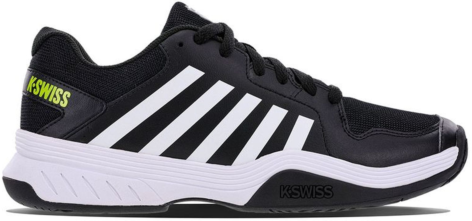 08552-099 K-Swiss Men's Court Express Pickleball Shoes (Black/White/Evening Primrose)