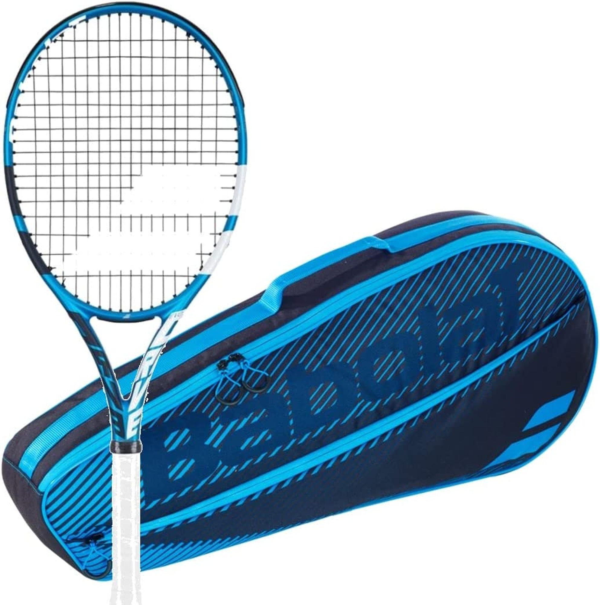 102431-751202-146-BNDL Babolat Evo Drive + Blue Club Bag Tennis Starter Bundle