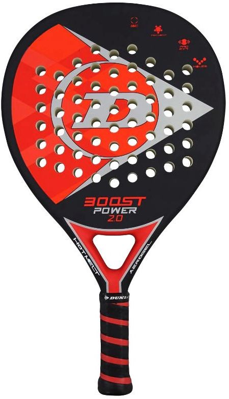 10312148 Dunlop Boost Power 2.0 Padel Racquet (Black/Orange)