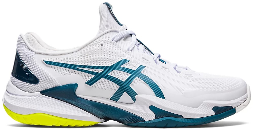 1041A370-101 Asics Mens Court FF 3 Tennis Shoes (White Gris Blue) a