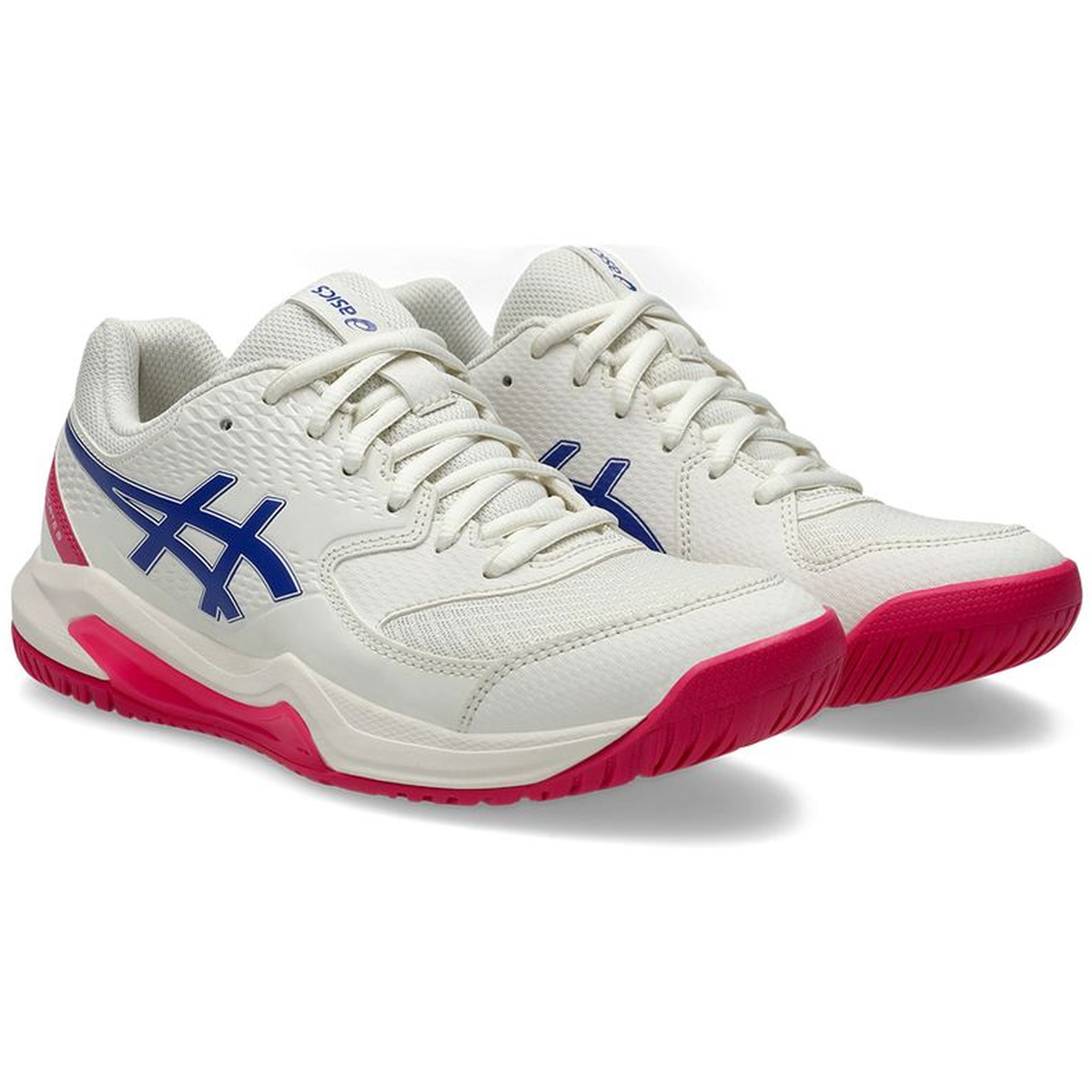 1042A235-105 Asics Women's Gel-Dedicate 8 Tennis Shoes (Cream/Dark Cobalt)