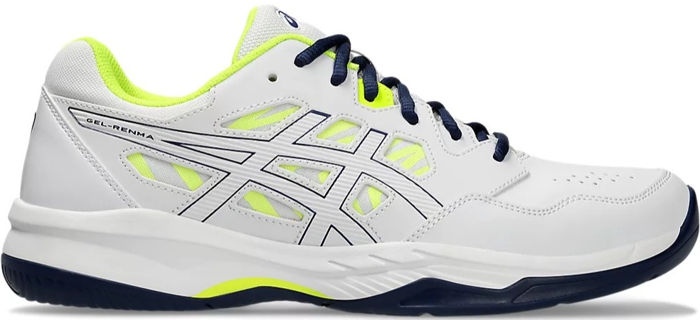 1071A068-105 Asics Men's Gel-Renma Pickleball Shoes (White/Blue Expanse)