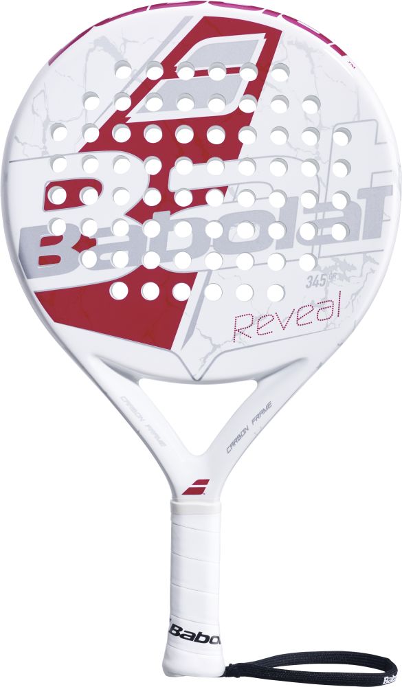 150099-184 Babolat Reveal Padel Racquet (White/Pink)