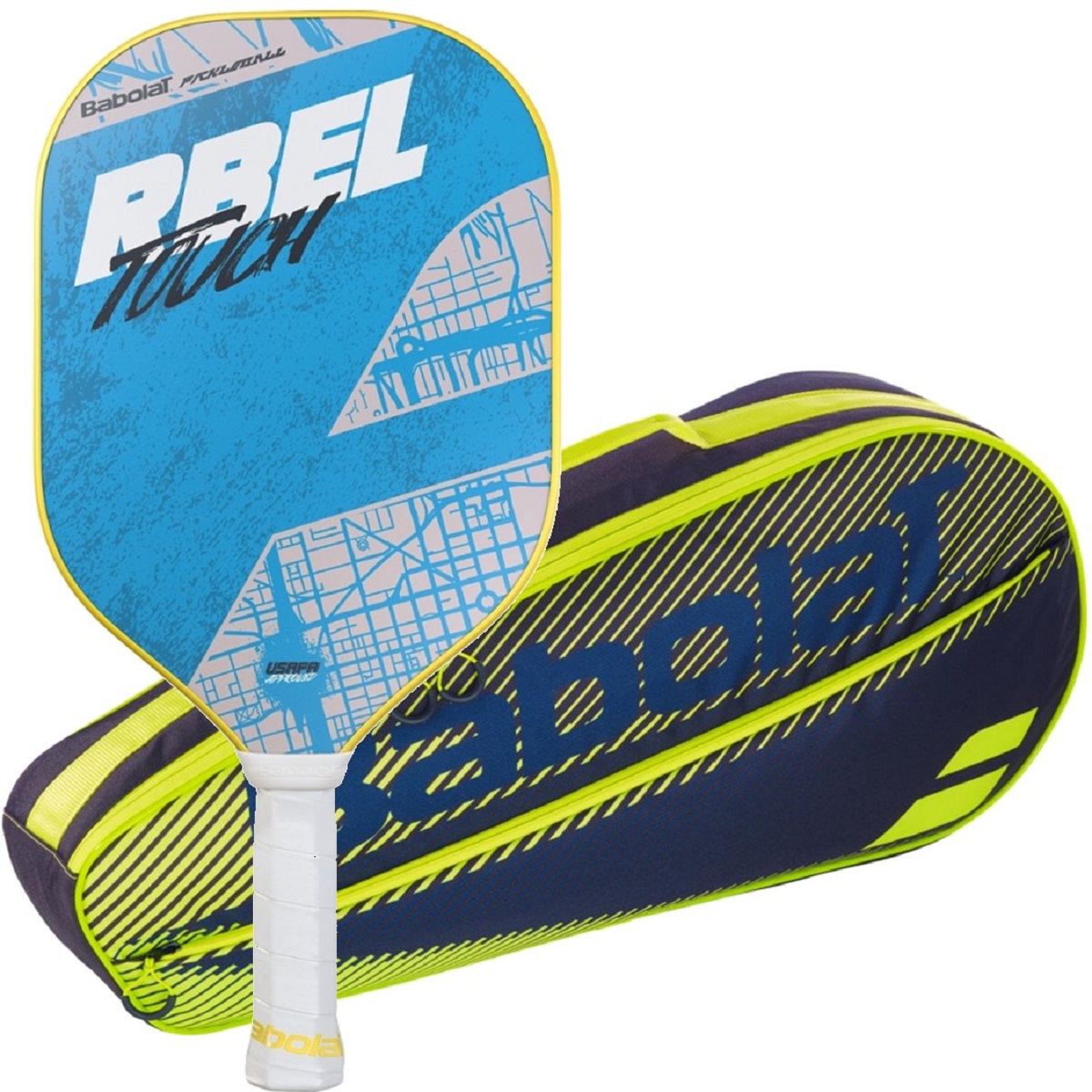 160004-751202-BNDL Babolat RBEL Touch Pickleball Paddle + Club Bag Bundle