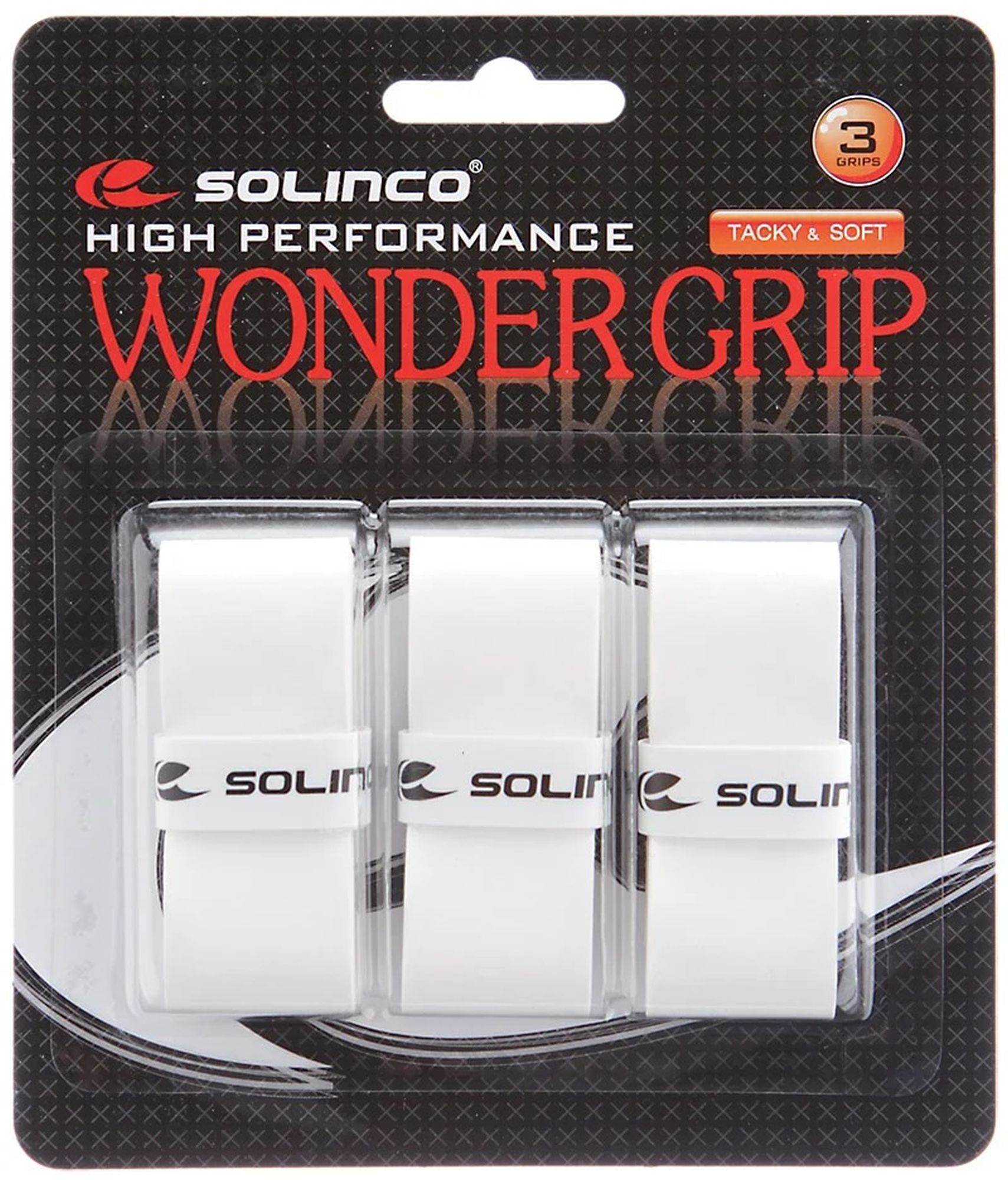 1920072 Solinco Wondergrip White Overgrip (3 Pack)