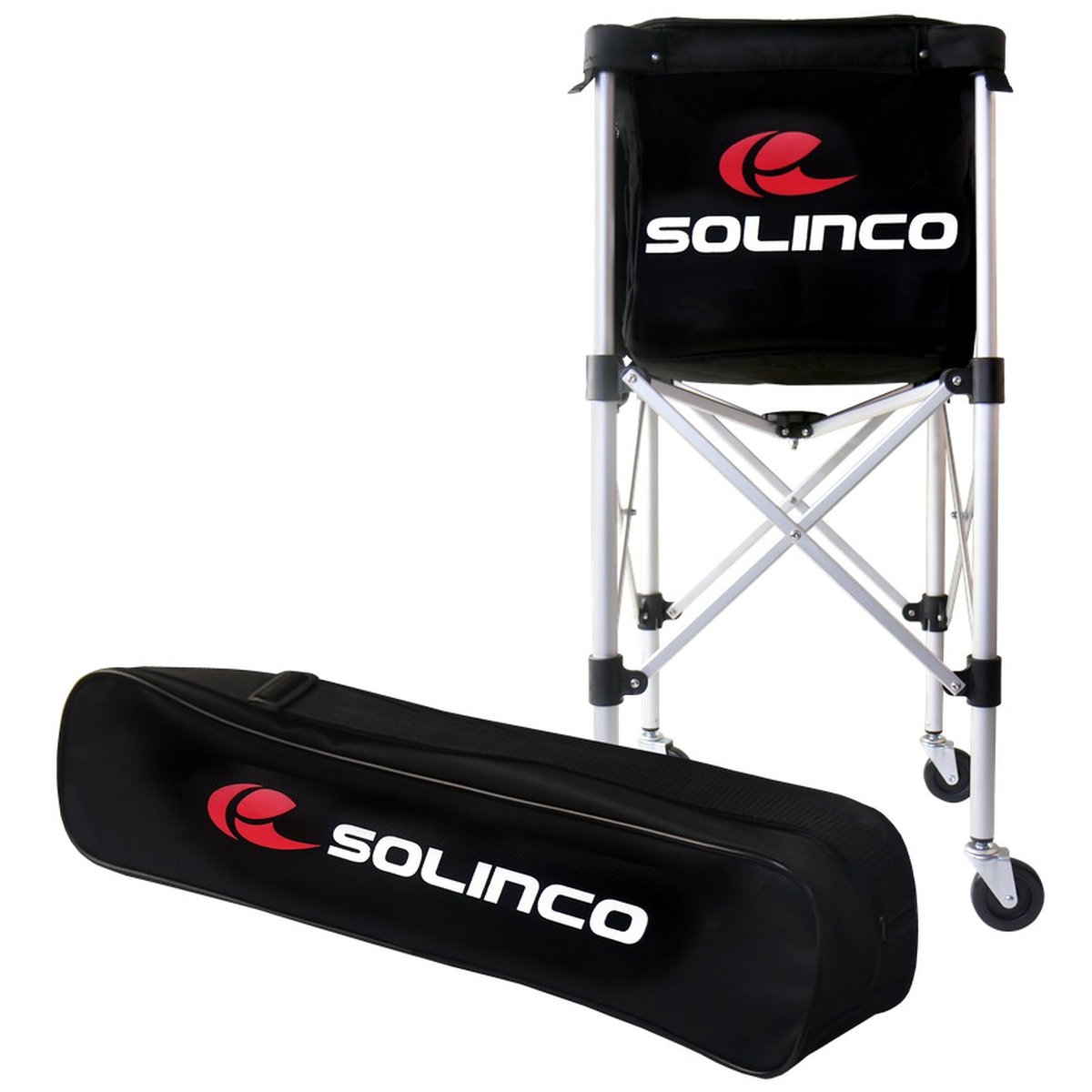 1920192 Solinco Lightweight 180 Ball Tennis Cart with Heavy Duty Ball Bag