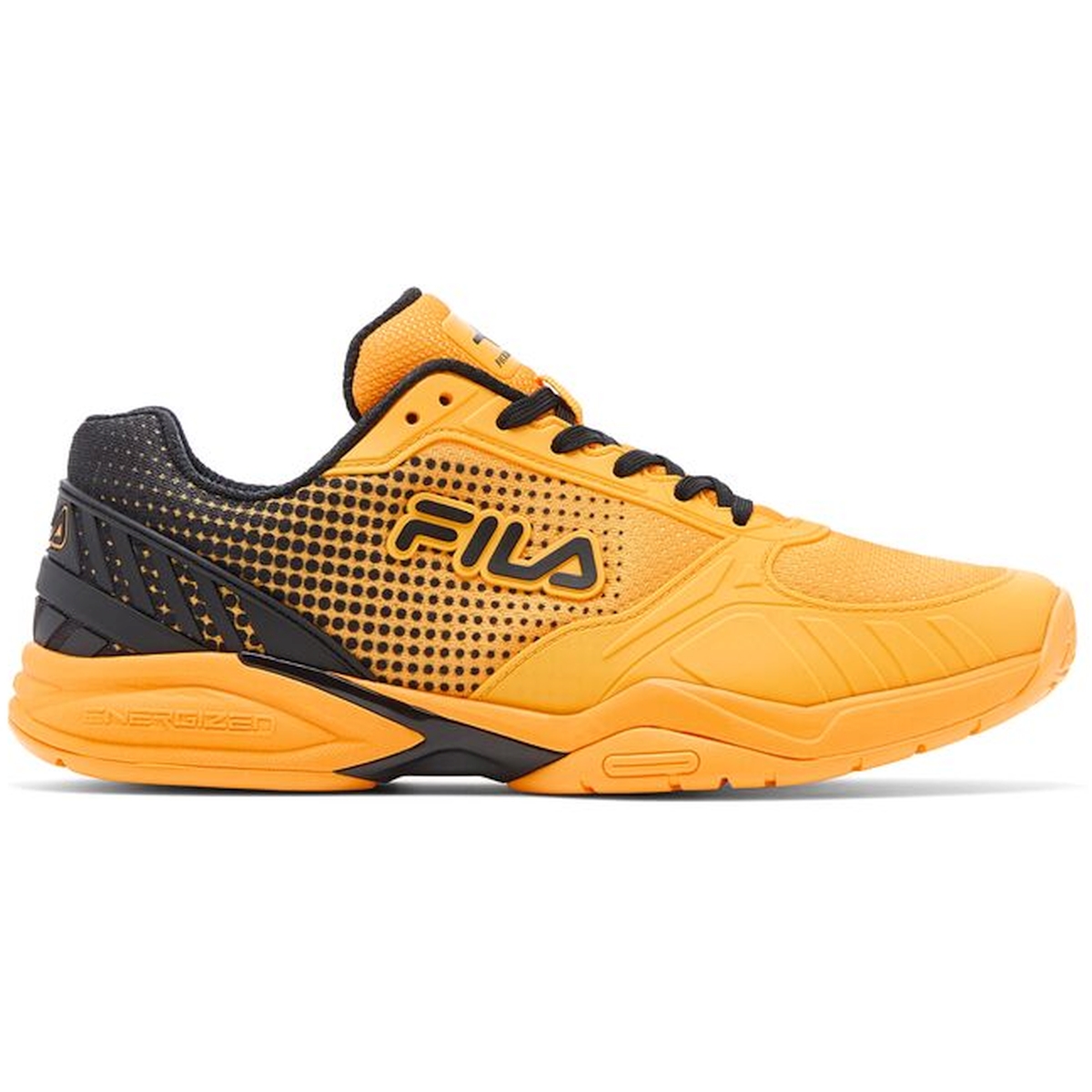 1PM00597-706 Fila Men's Volley Zone Pickleball Shoes (Citrus/Black/Citrus)