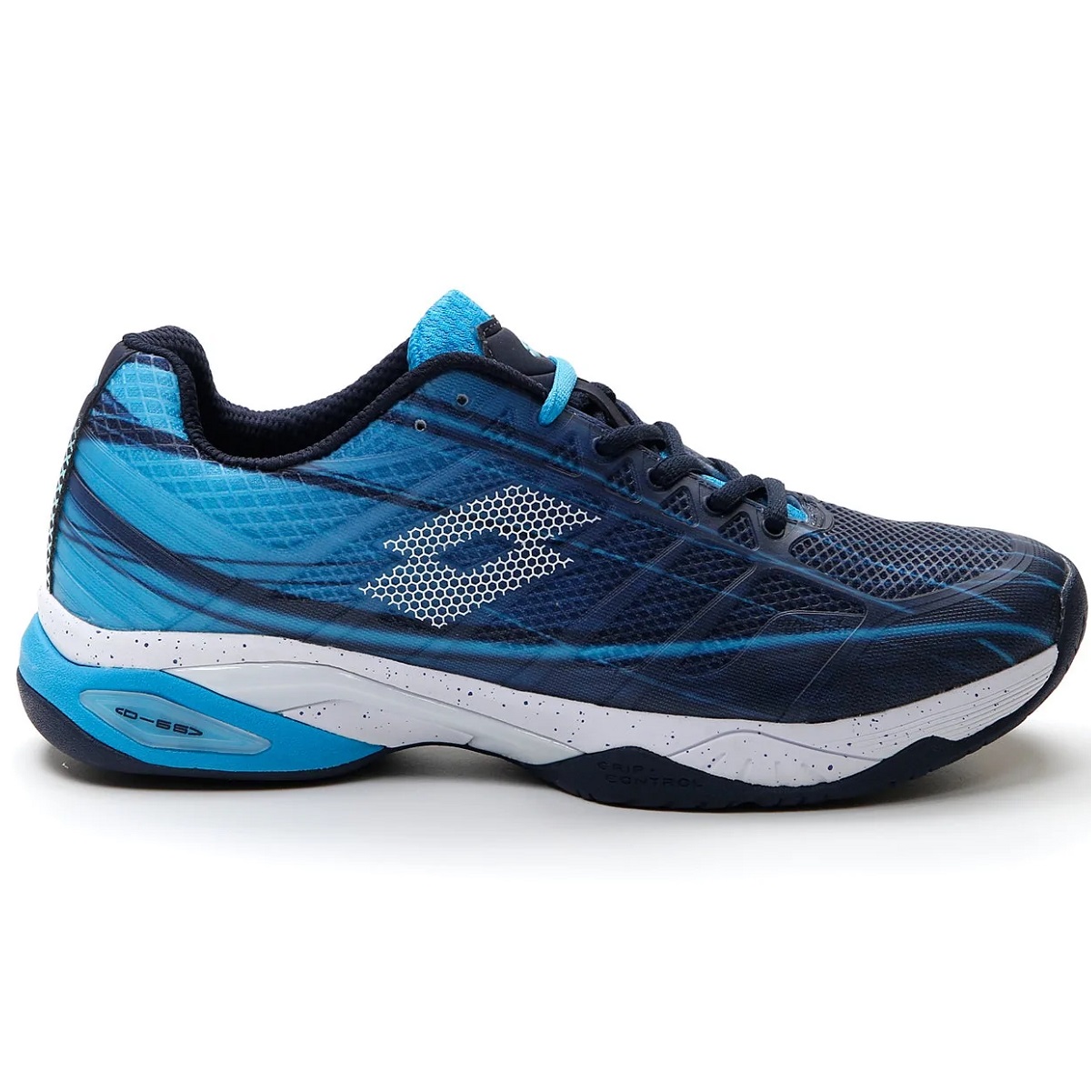 Lotto Men's Mirage 300 II Speed Tennis Shoes (Navy Blue/White/Blue Ocean)