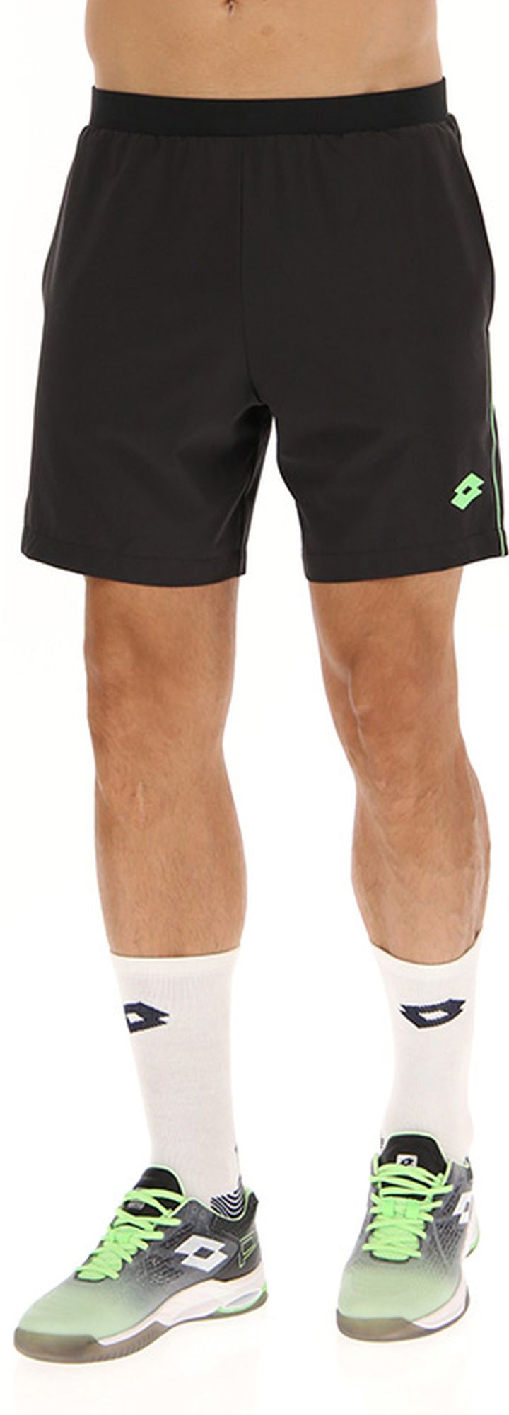 Lotto Men’s Superrapida Pickleball V Shorts (Black)