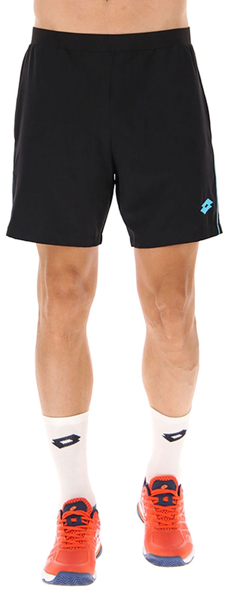 Lotto Men’s Superrapida Pickleball V Shorts (Black/Blue)