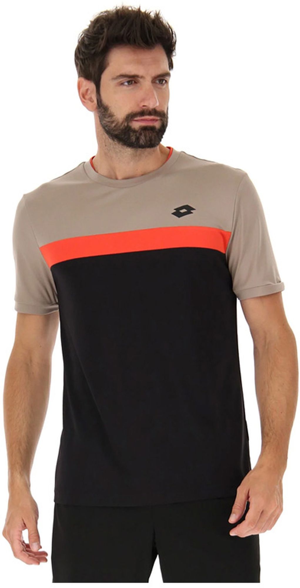 Lotto Men’s Superrapida Pickleball VI Tee (Desert Taupe)