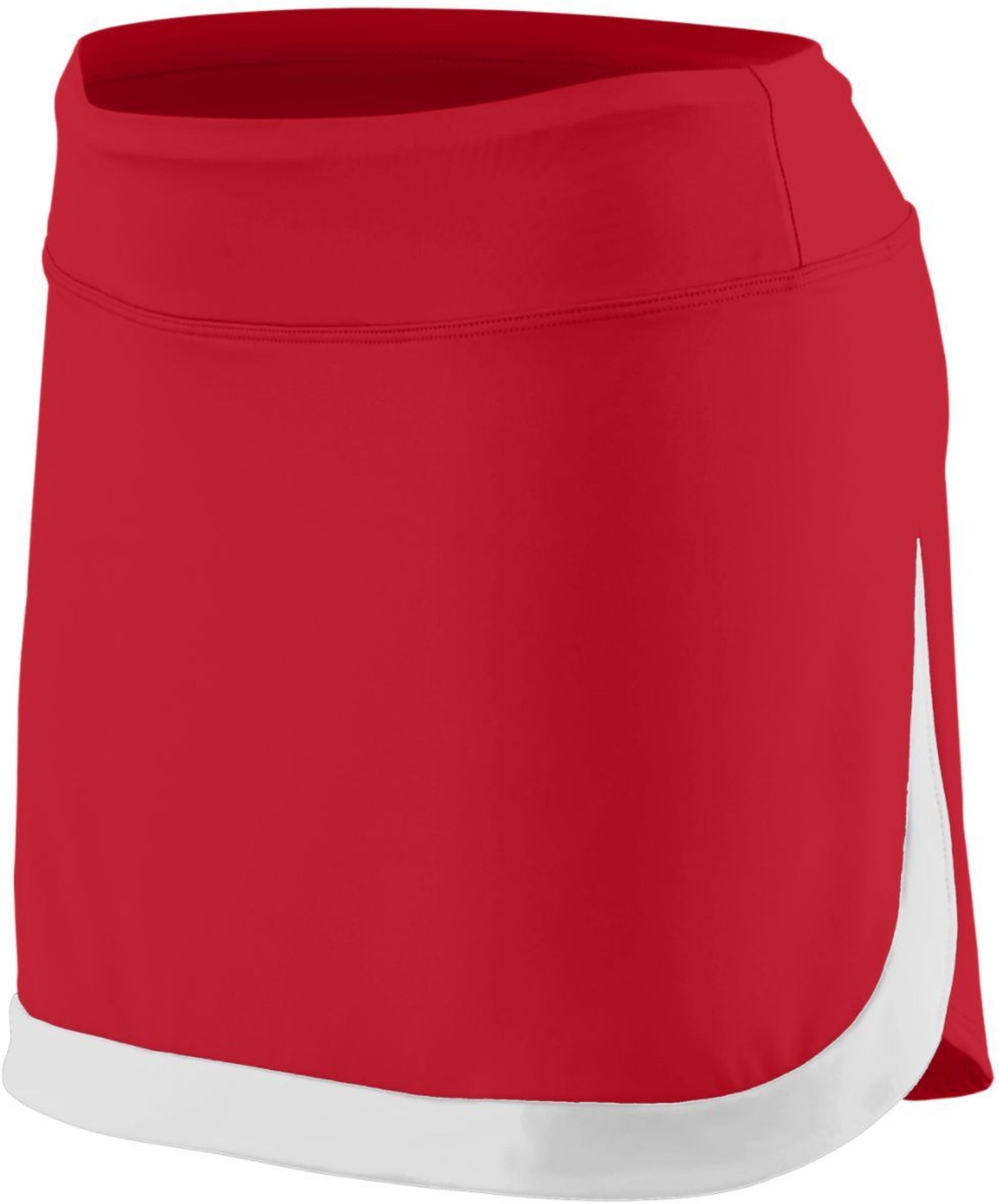 2410-400 Augusta Women's Color Block Tennis Skort (Red/White)