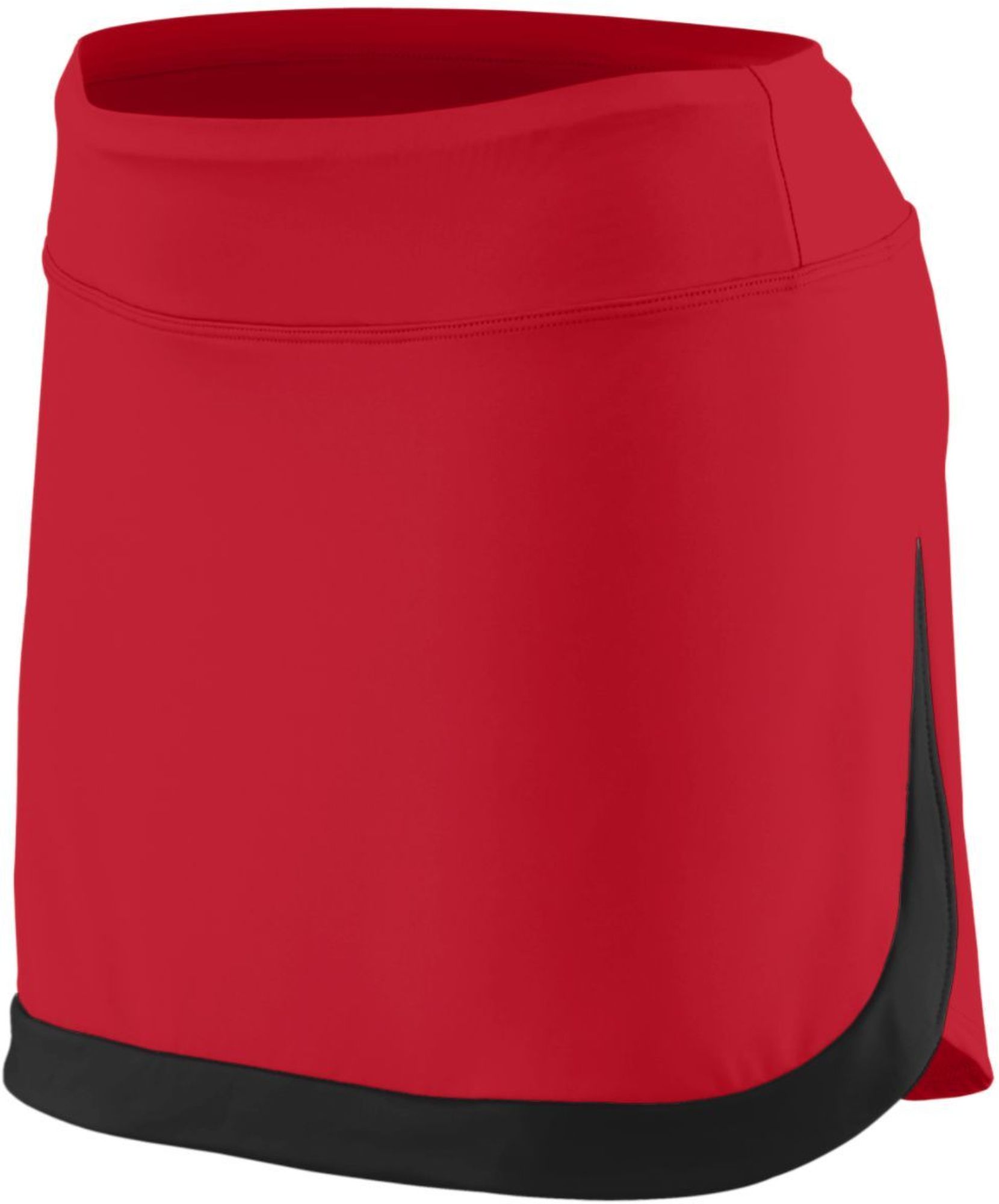 2410-407 Augusta Women's Color Block Tennis Skort (Red/Black)
