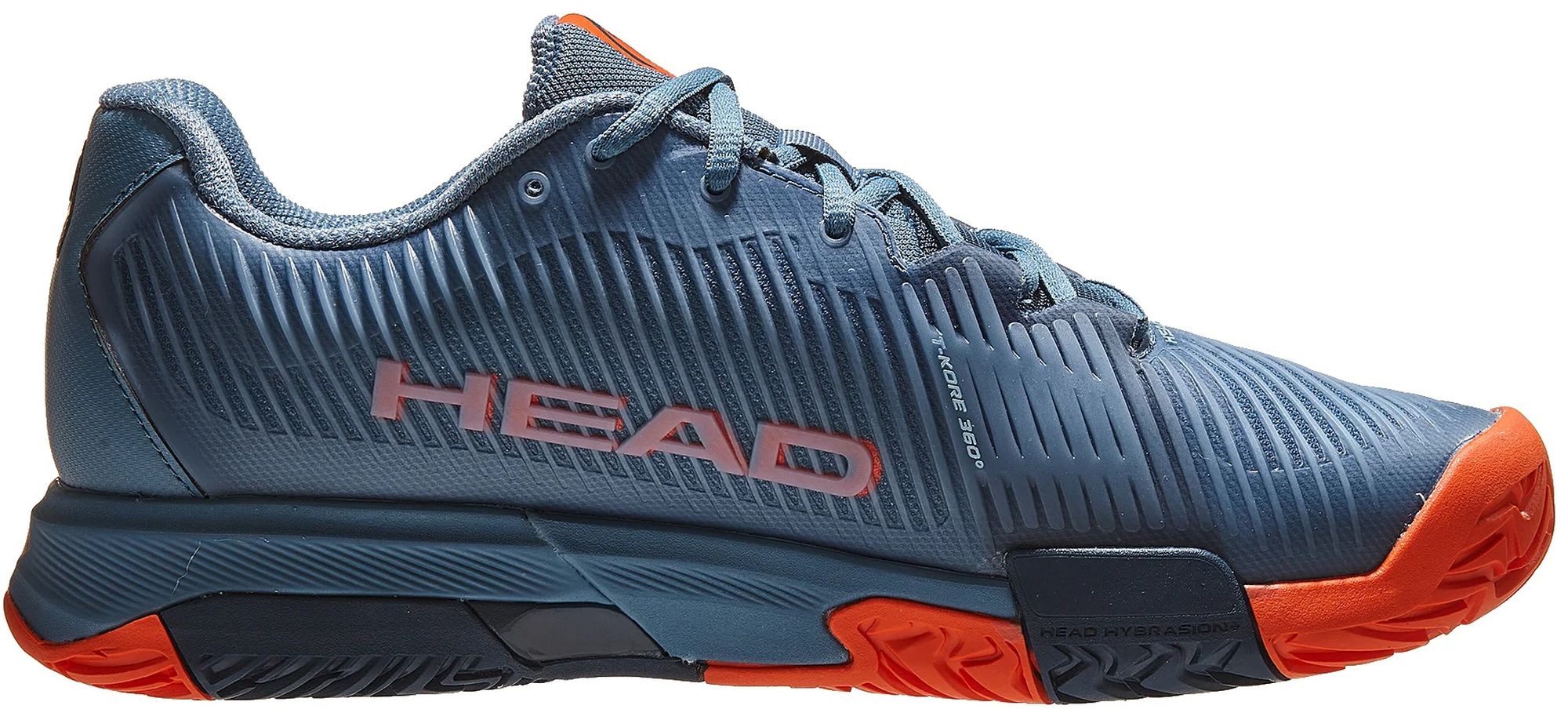 273122-BSOR Head Men’s Revolt Pro 4.0 Tennis Shoes (Bluestone/Orange)