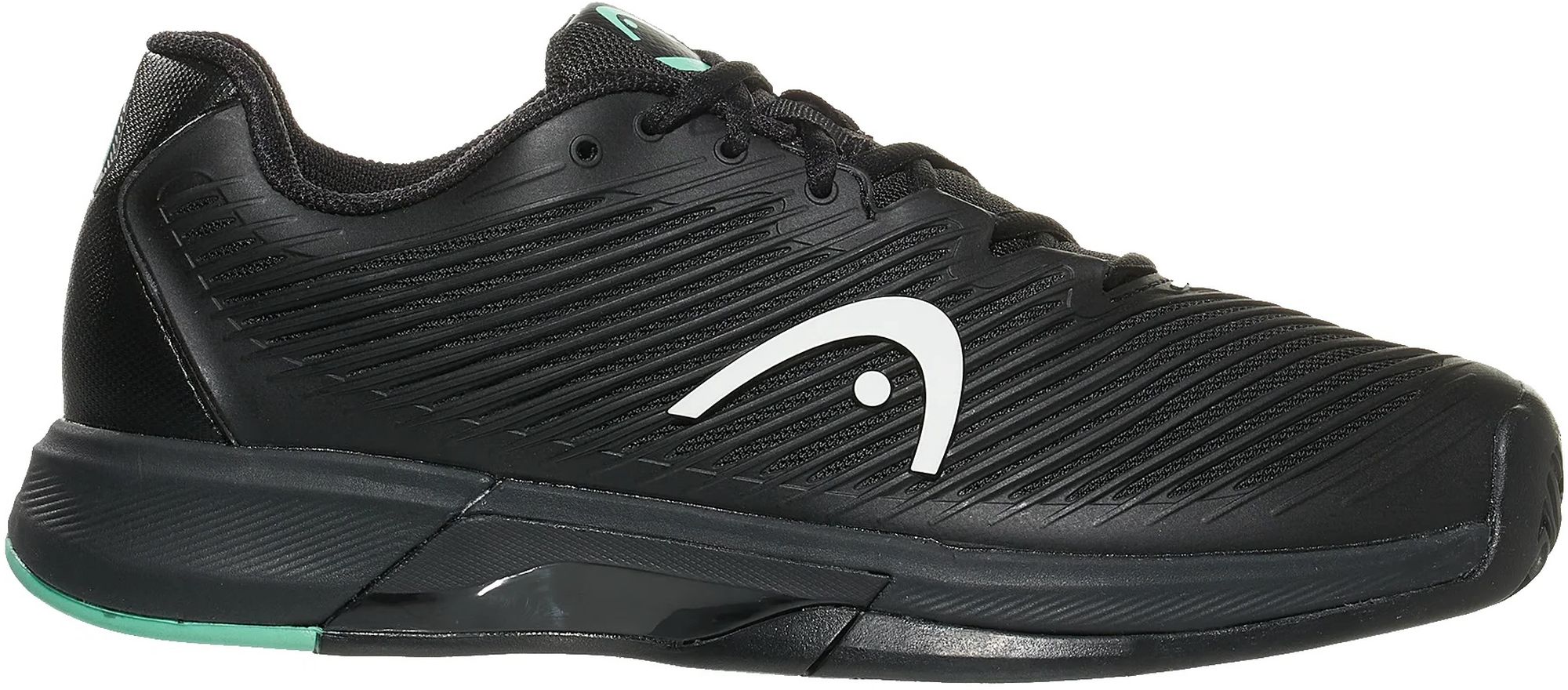 273203-BKTE Head Men's Revolt Pro 4.0 Tennis Shoes (Black/Teal)
