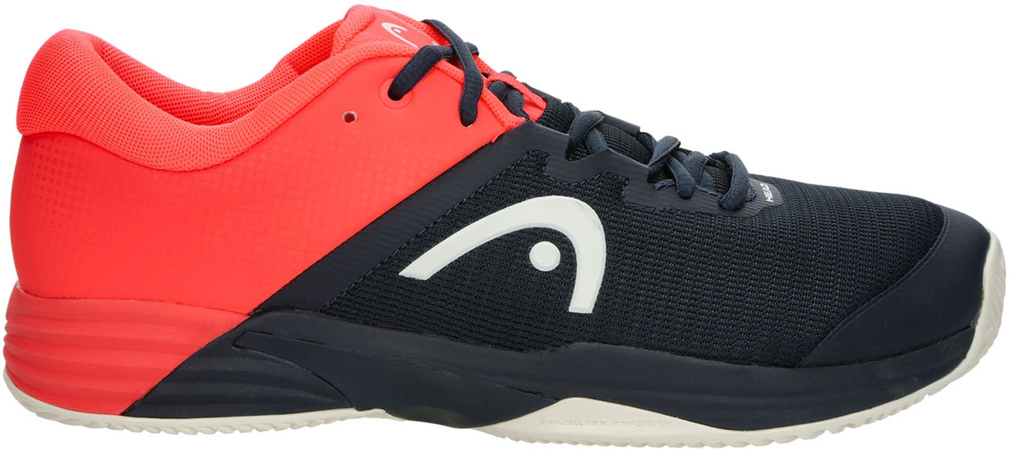 273323-BBFC Head Men's Revolt Evo 2.0 Tennis Shoes (Blueberry/Fiery Coral)