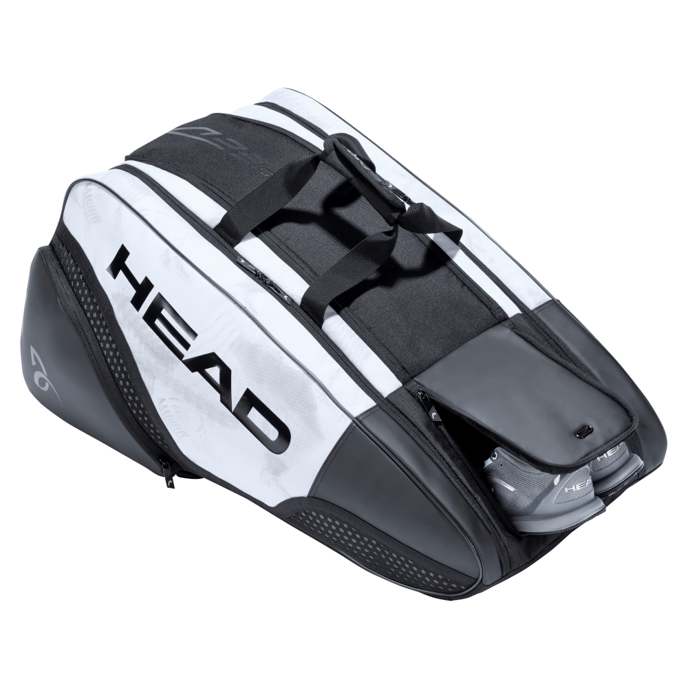 283061 HEAD Djokovic 12R Monstercombi Tennis Bag (Black/White)