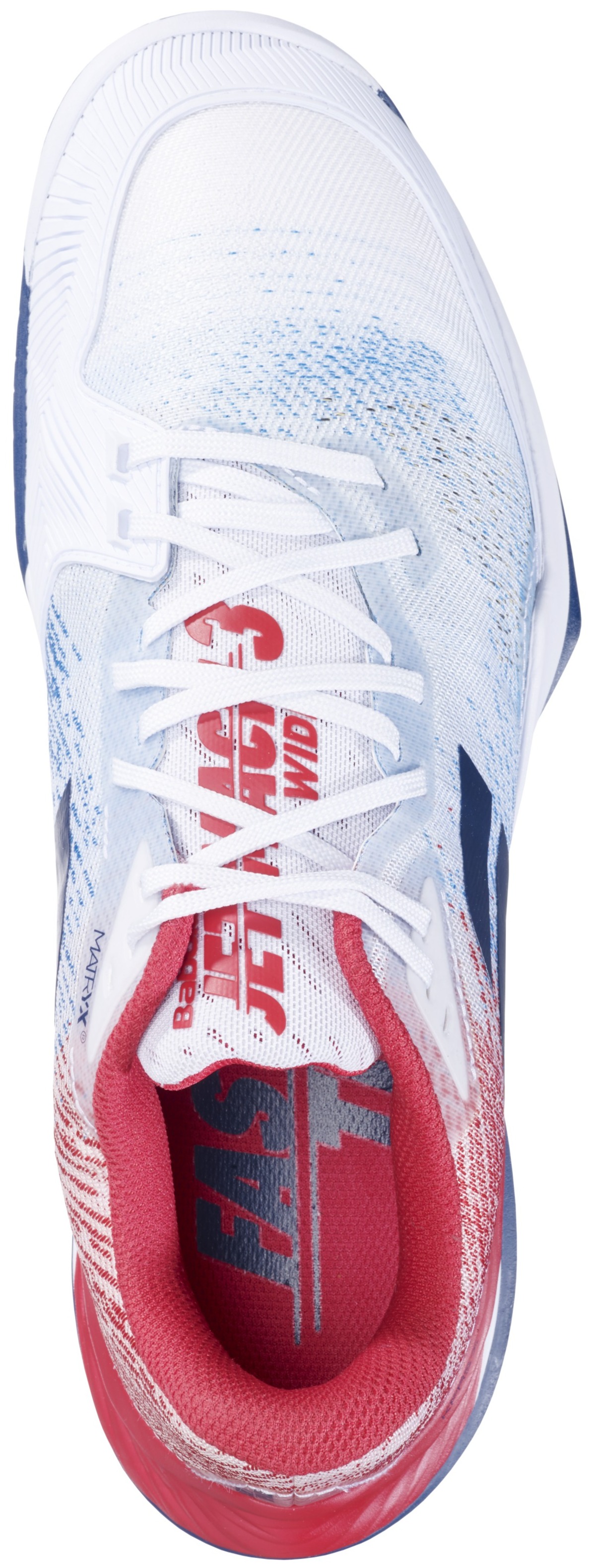 Babolat Men's Jet Mach 3 Wide All Court Tennis Shoes (White/Estate