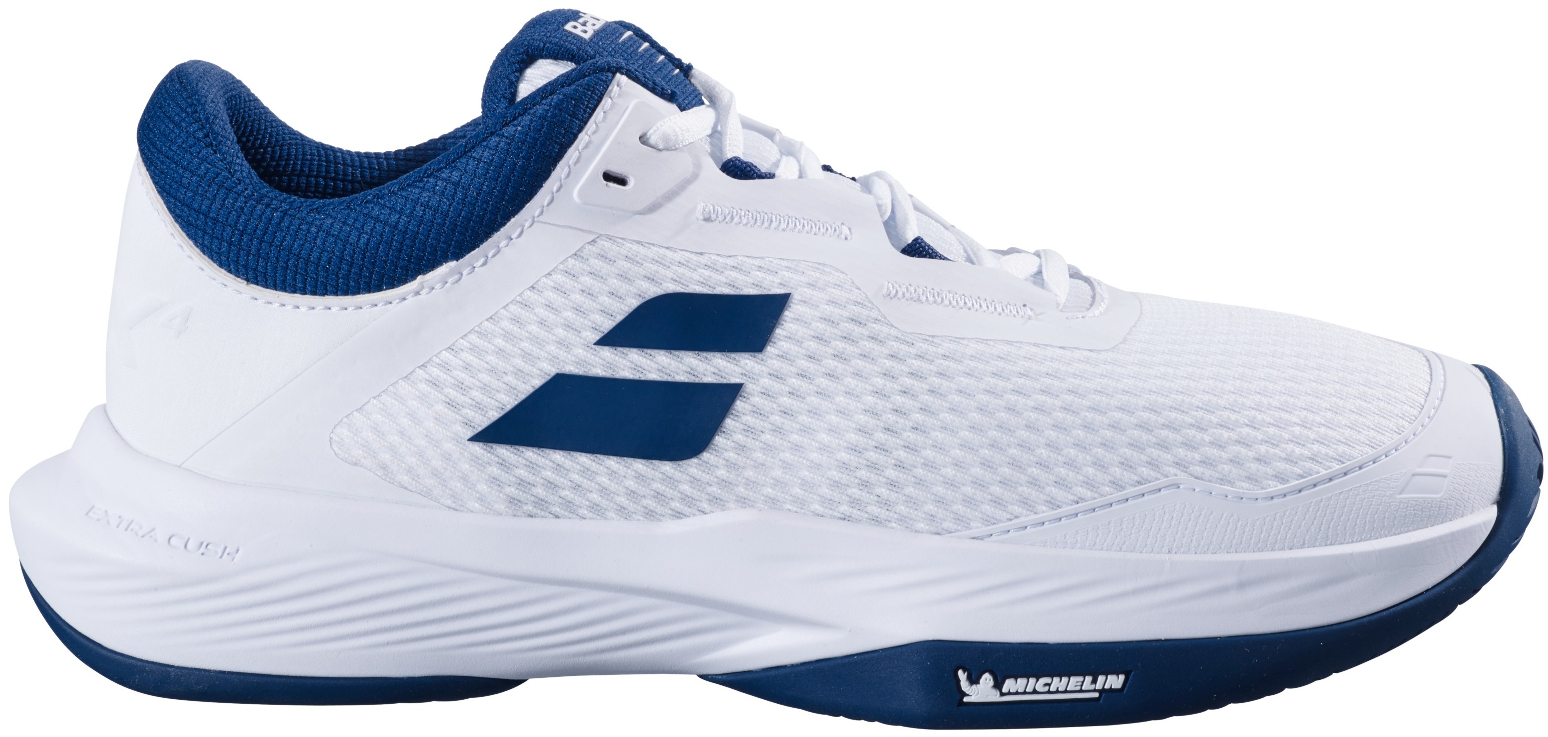 3A0S25A529-1005 Babolat Men's SFX4 All Court Tennis Shoes (White/Estate Blue)