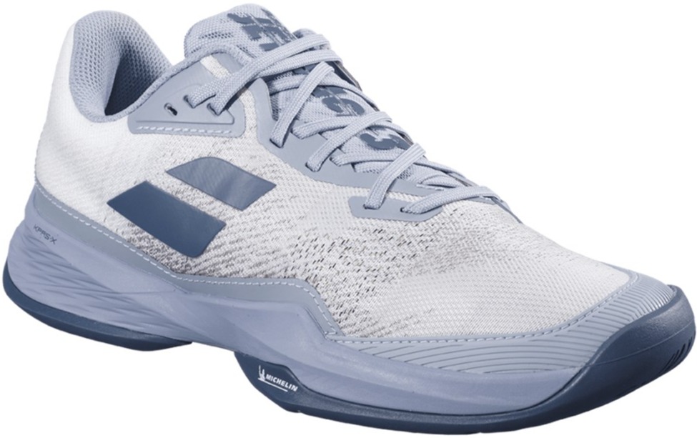 Babolat Men's Jet Mach 3 All Court Tennis Shoes (White/Dark Grey)