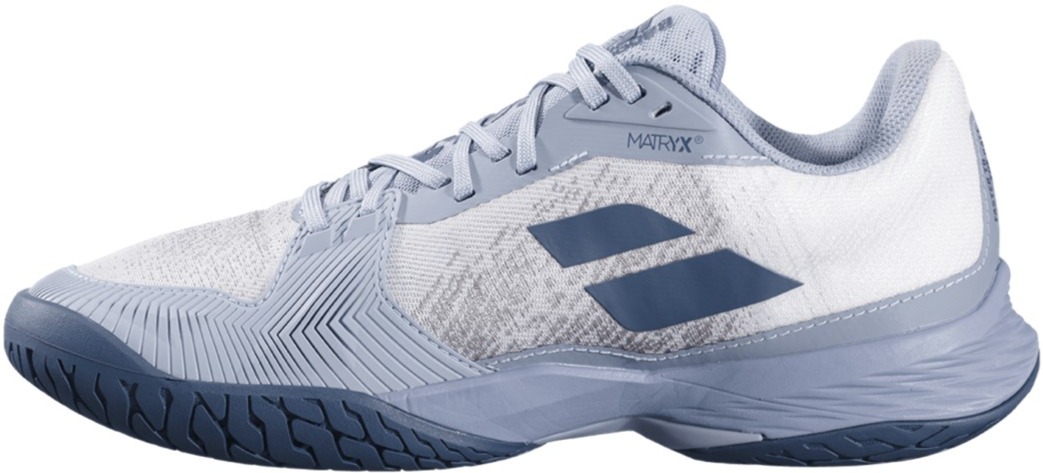Babolat Men's Jet Mach 3 All Court Tennis Shoes (White/Dark Grey)