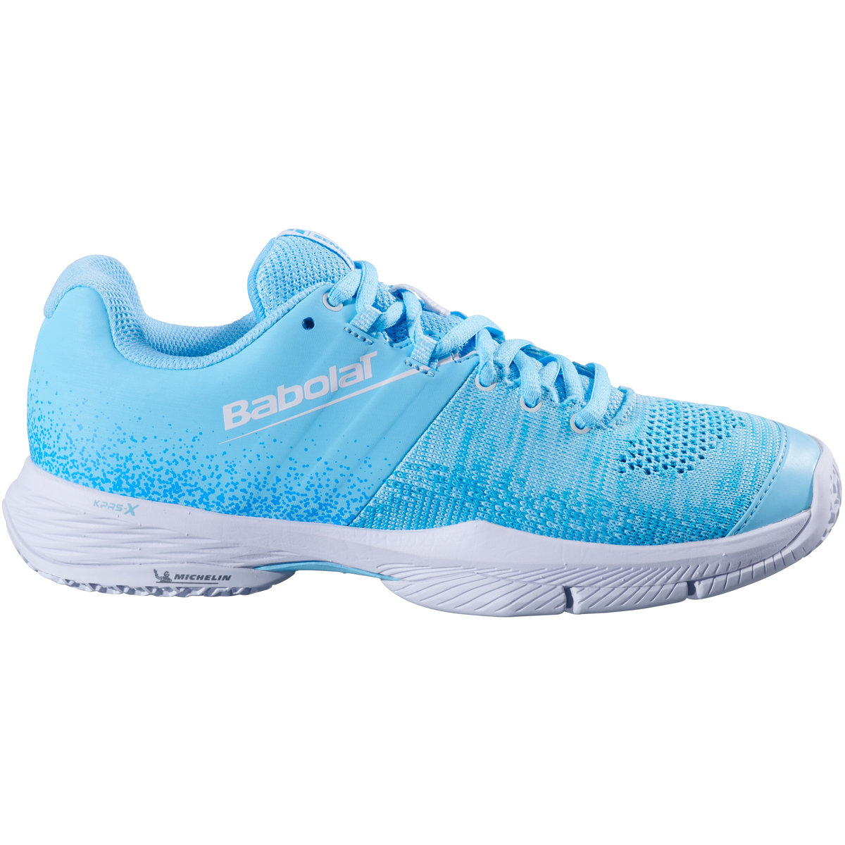 3A1F25C757-4121 Babolat Women’s Sensa Padel Shoes (Sky Blue/Tigerlily)
