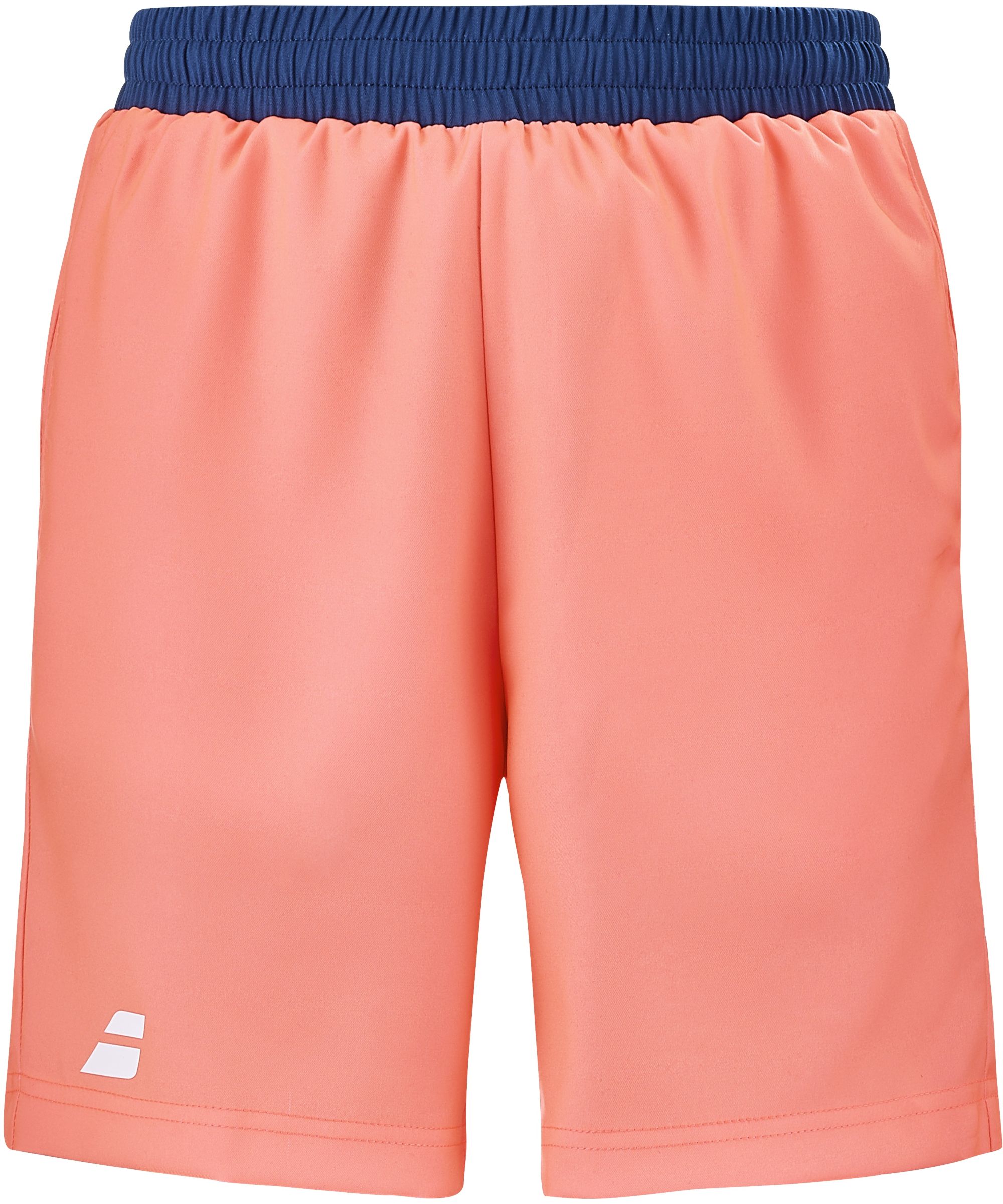 3BTD061-5053 Babolat Boy's Play Tennis Short (Fluo Strike/Estate Blue)