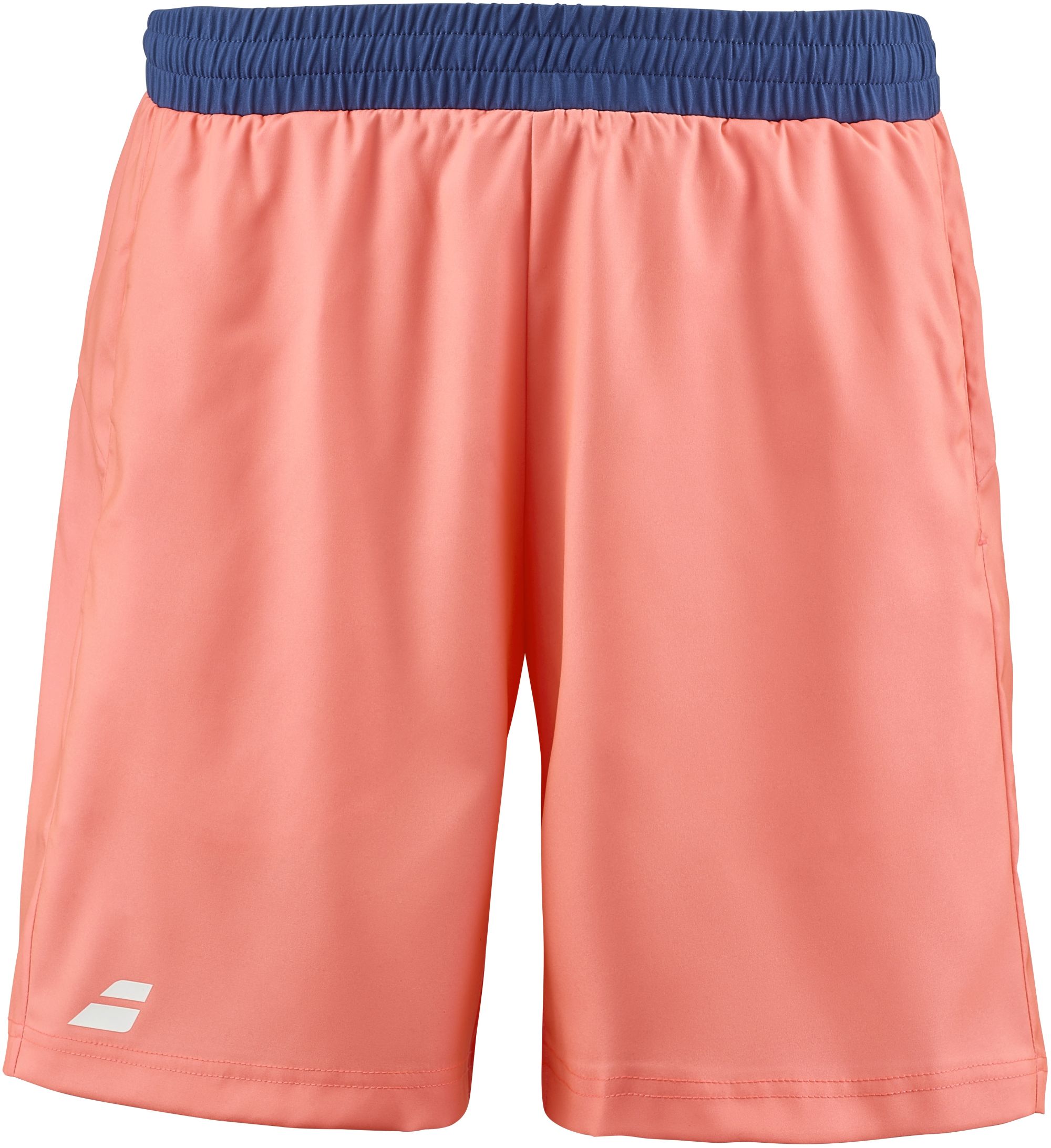 3MTD061-5053 Babolat Men's Play Tennis Shorts (Fluo Strike/Estate Blue)