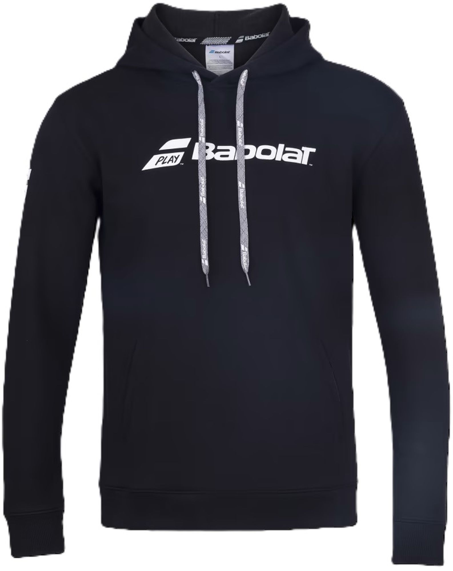 4JP1041-2000 Babolat Junior Exercise Hooded Tennis Training Sweatshirt (Black/Black)