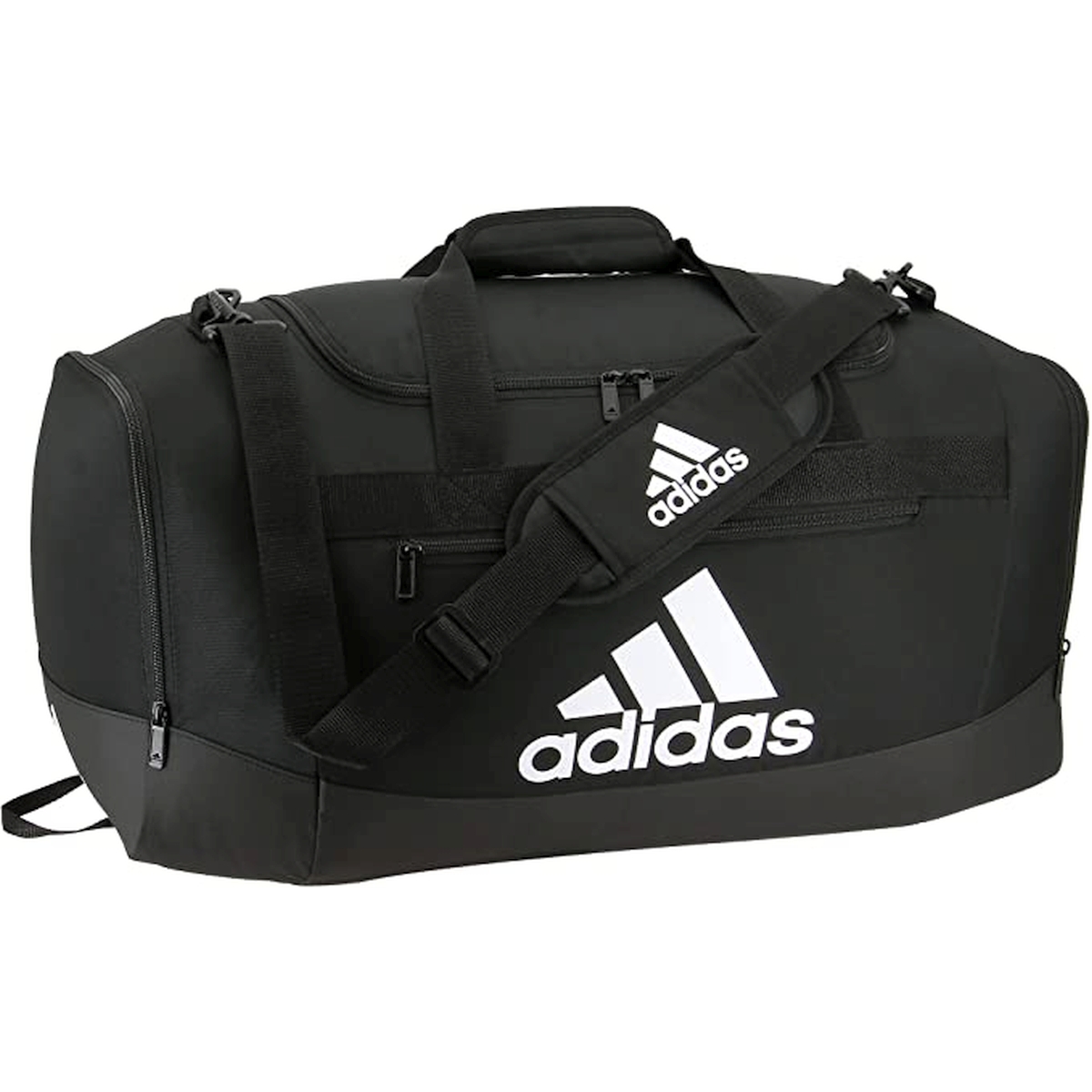 Adidas Defender IV Medium Duffel Bag (Black/White)