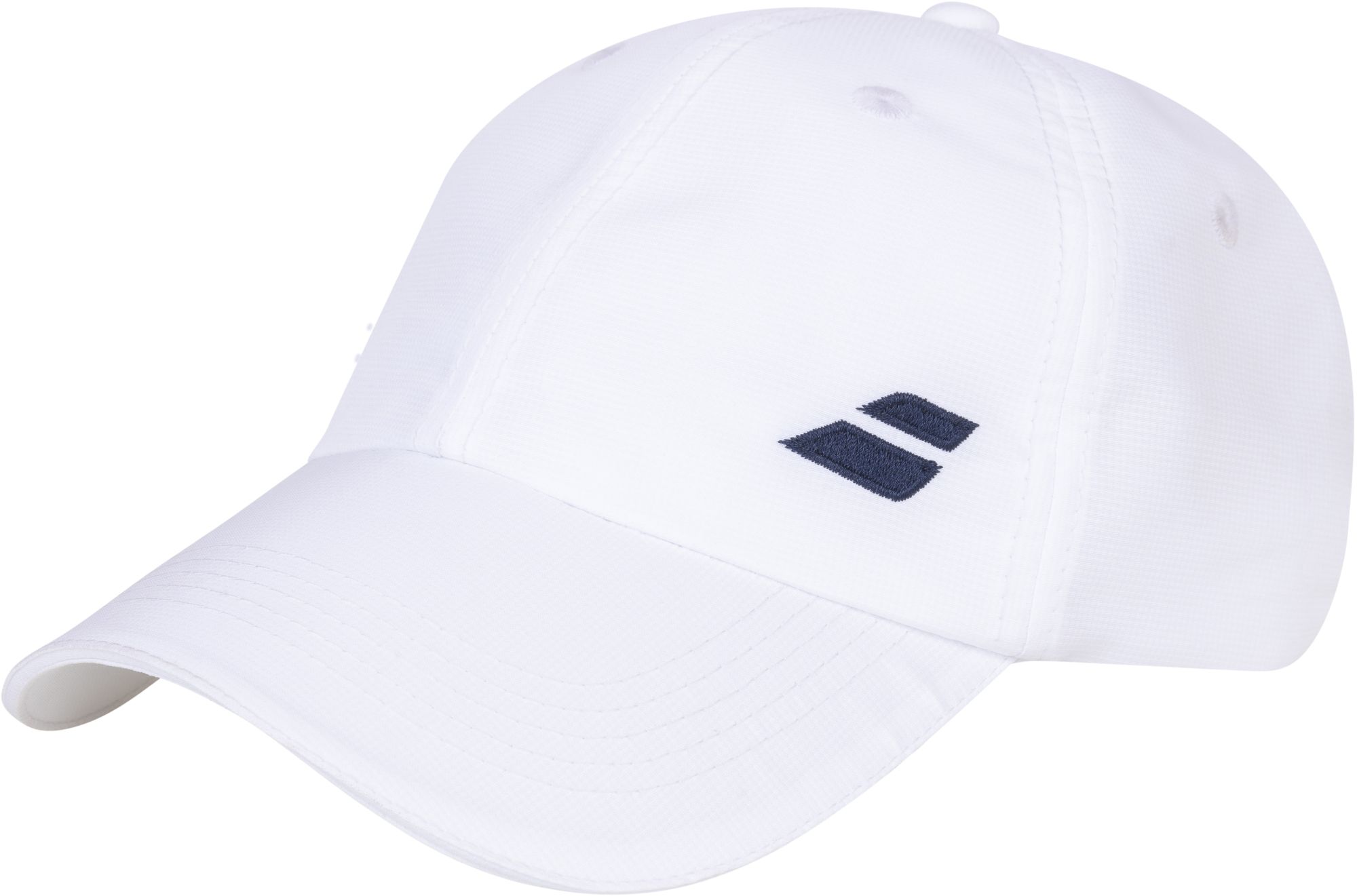 5JA1221-1000 Babolat Junior Basic Logo Tennis Hat (White)