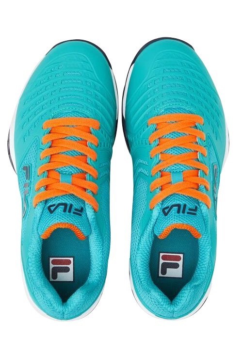 Fila Women's Axilus 2 Energized Tennis Shoes (Ceramic/Vibrant  Orange/Maritime Blue)