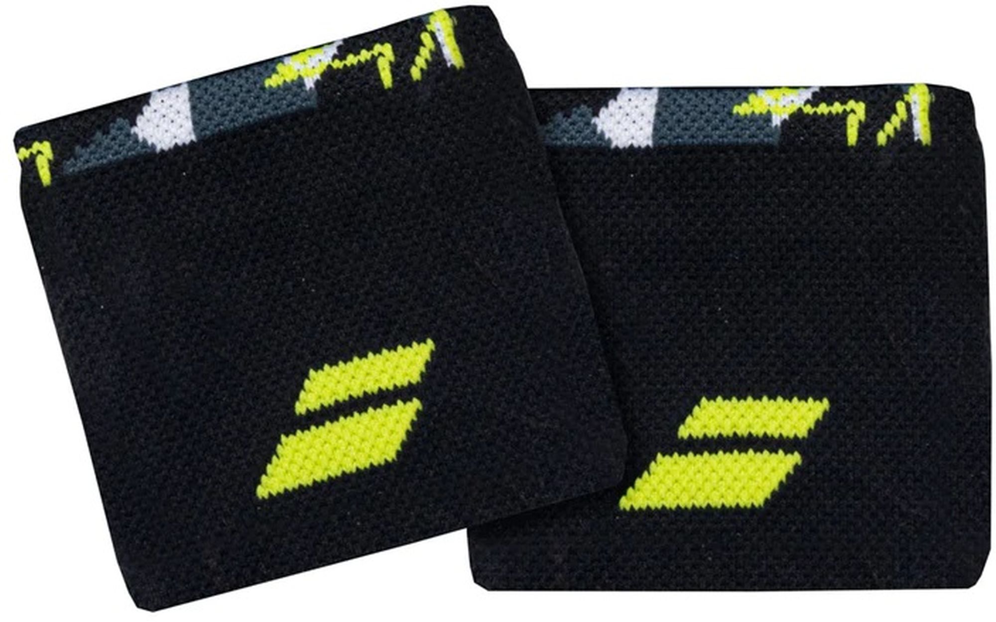 5UA1261-3027 Babolat Men's Aero Logo 3 Inch Wristband (Grey/Aero)