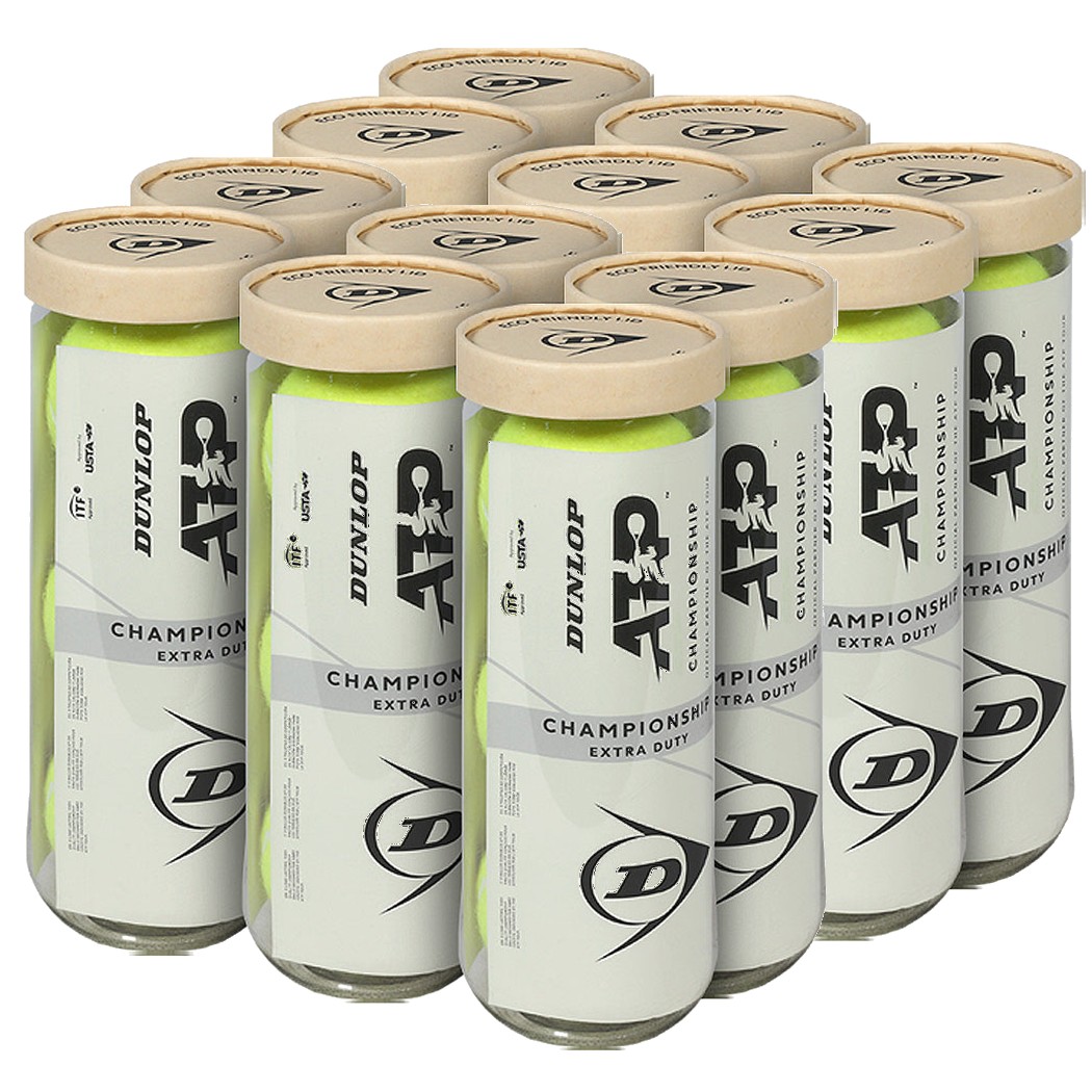 601671 Dunlop ATP Championship Extra Duty Tennis Balls 12-Can Pack (36 Balls)