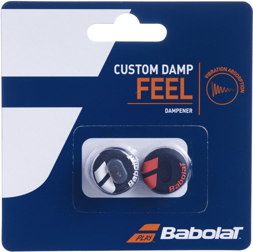 700040-189 Babolat Custom Damp Feel Vibration Dampener x2 (Black/Red)