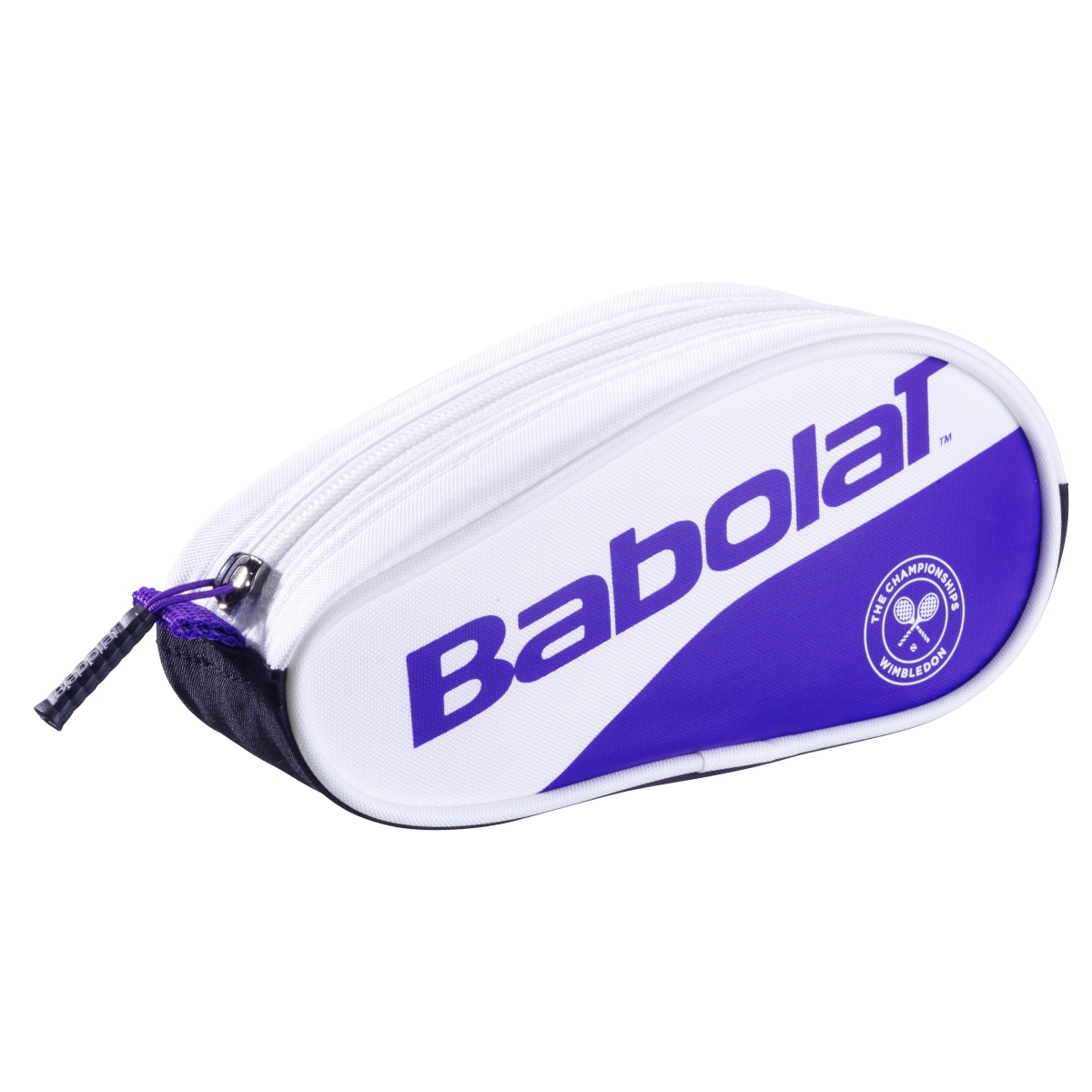 742026-167MY Babolat Mini RH Pencil Case Wimbledon (White/Purple)