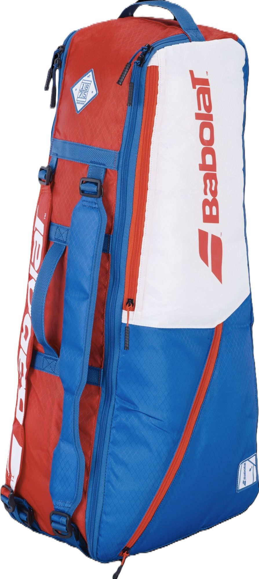 Babolat Evo Racquet Holder x6 Tennis Bag (White/Blue/Red)