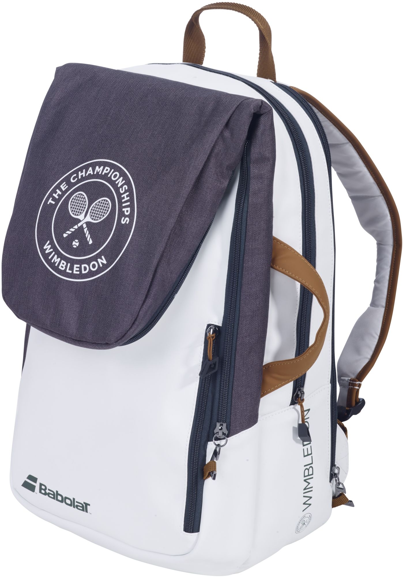 753098-225 Babolat Pure Wimbledon Tennis Backpack (White/Grey)